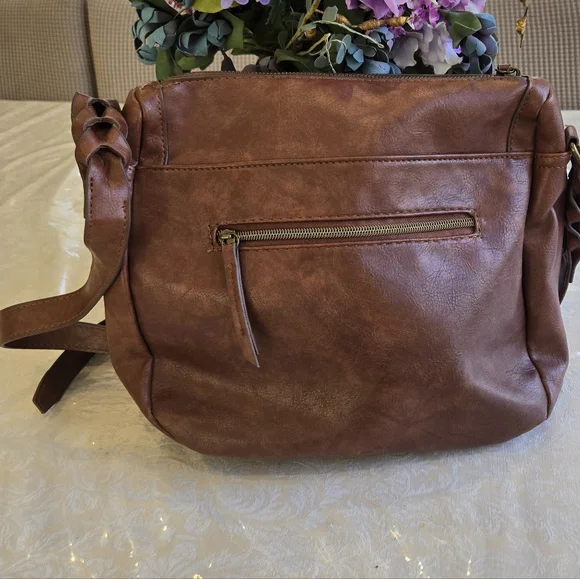Brown Quilted Crossbody Bag - Picture 2 of 13